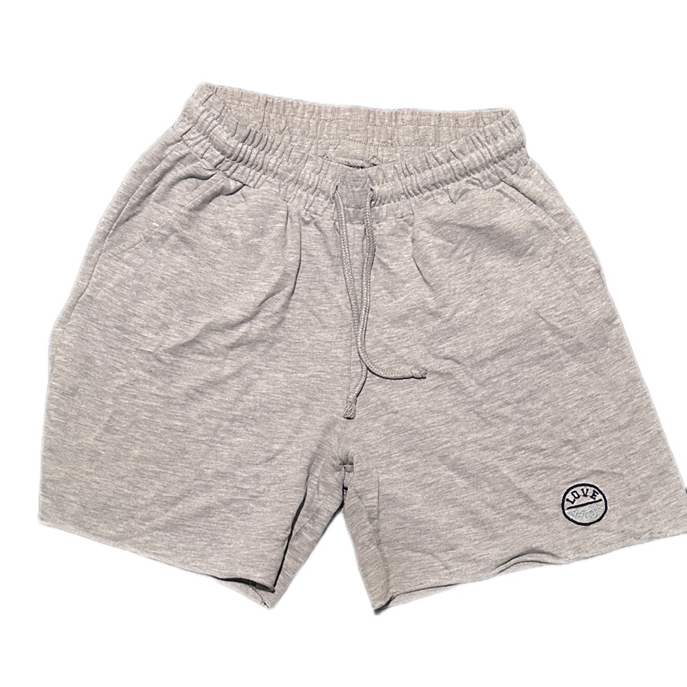Grey Shorts with Drawstring Waist